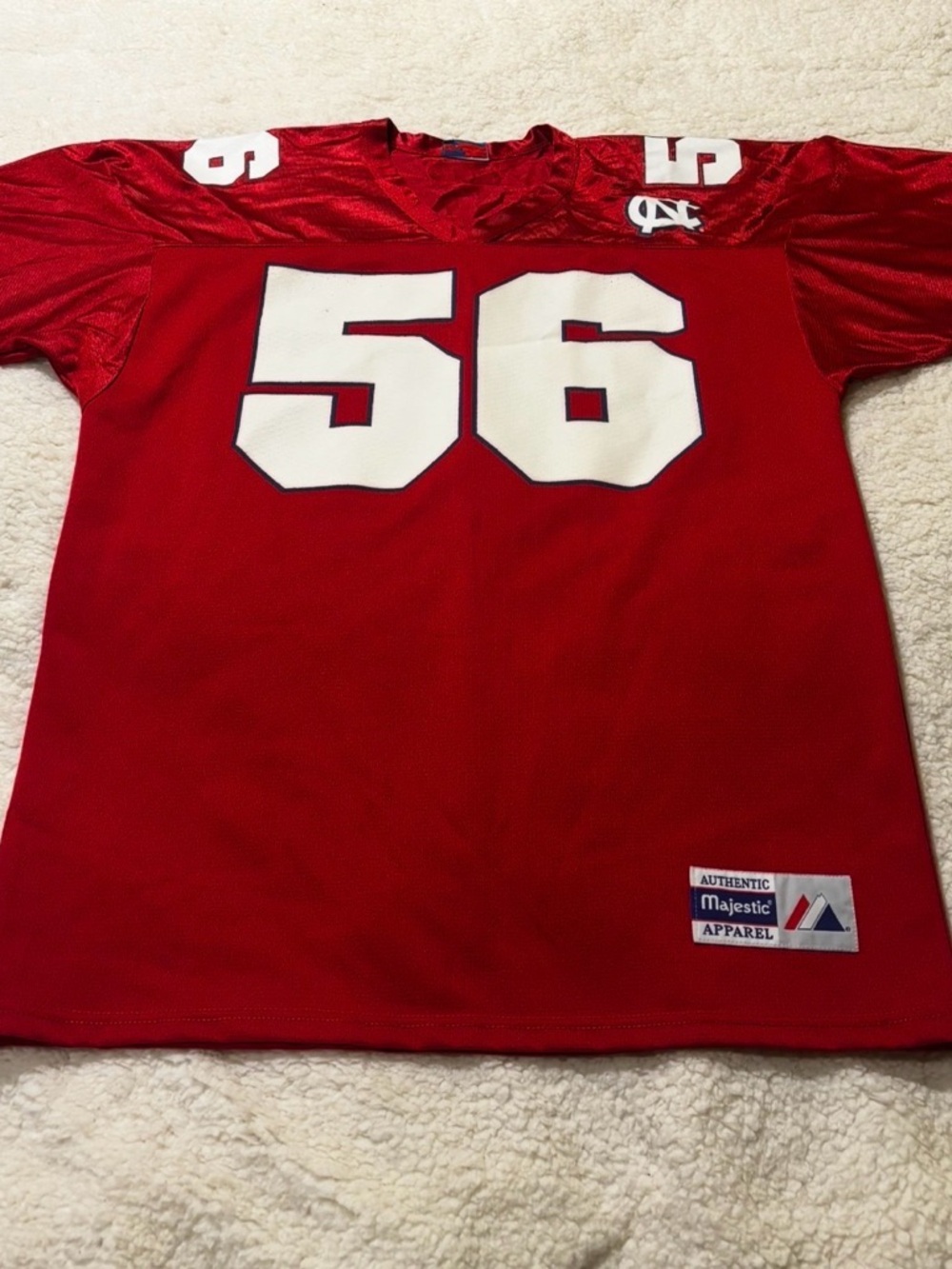 Majestic Red Athletic Jersey with Branded Patch0416
